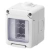 Contenitore Scatola per apparecchi system 2 Posti Stagno Grigio RAL 7035 IP55 - GEWISS GW27042