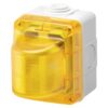 Lampeggiatore Elettronico 25W 24V Diffusore Giallo IP55 Grigio RAL 7035 - GEWISS GW27423