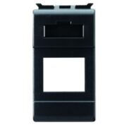 Placca Playbus Young, in tecnopolimero , 4 posti, nero toner - GEWISS GW32304