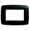 Placca Playbus Young, in tecnopolimero, Finitura satinata, 6 posti, Nero toner - GEWISS GW32306