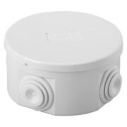 Cassetta Di Derivazione Con Coperchio Basso A Pressione IP44 Dimensioni Interne Diametro 80x40 Pareti Con Passacavi - GEWISS GW44002