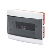 Centralino Da Arredo Da Incasso Predisposto per Alloggiamento Morsettiere Bianco Latte 8 Moduli - GEWISS GW40225TB