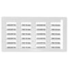 Tessera Tubetto Sistema Marcatura Cavi LUX Bianco 15x4 mm - 768 pz - GRAFOPLAST SI2K02W/15N