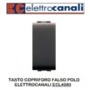 Tasto Copriforo Falso Polo Nero 1 Modulo Life - ELETTROCANALI ECL4080