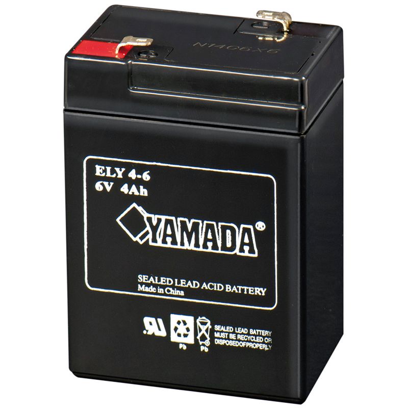 Batteria Ricaricabile al piombo, 6V, 4AH - ELCART 300603000