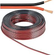 Matassa Piattina Rosso/Nera 2x2,50 (100 METRI) - BALDASSARI 100MT-PRN2250M100
