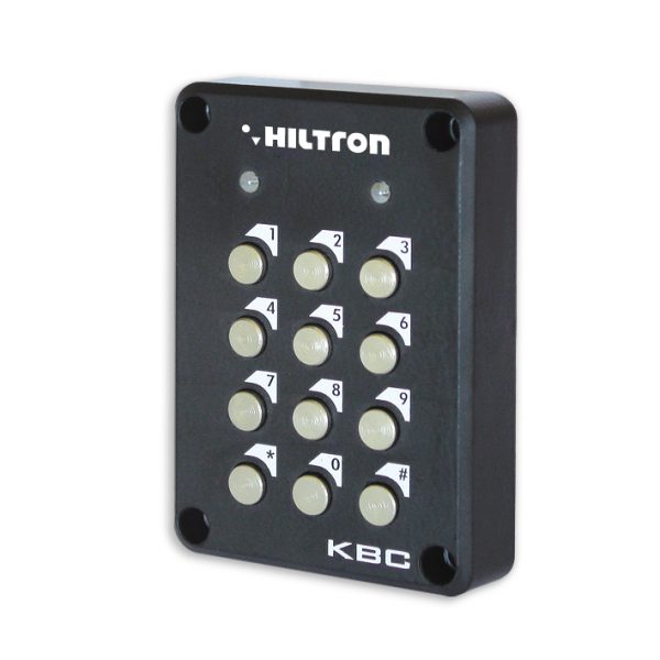 Tastiera Elettronica Numerica 12 Tasti Collegamento 4 fili 2 Led in alluminio - HILTRON KBC