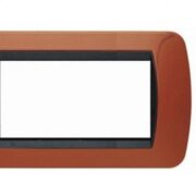 Living International, Placca 4 Posti, Amaranto Spazzolato - BTICINO L4804AT