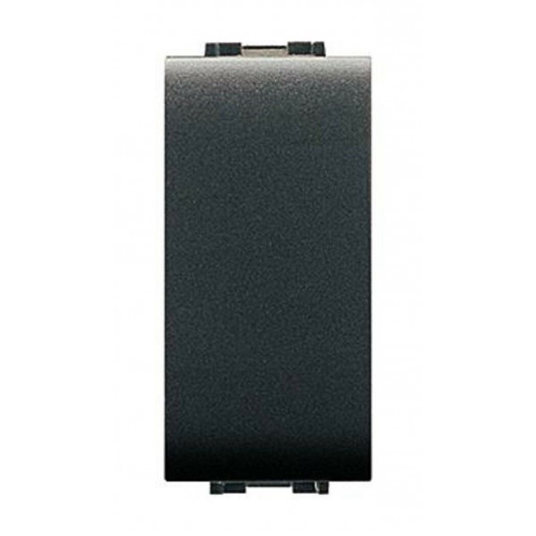 Tasto Copriforo Falso Polo Nero 1 Modulo Life - ELETTROCANALI ECL4080