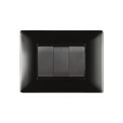 Placca My Life Q 3 Moduli Nera - ELETTROCANALI ECL2883N