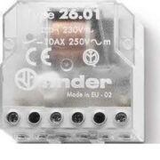 Interruttore Relè ad impulsi, Serie 26, 220V, Passo-Passo - FINDER 260182300000