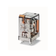 Relè Industriale Terminali Faston Bobina 24V AC 2 Contatti 10A - FINDER 553280240054