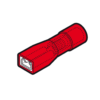 Confezione Innesto Femmina Rosso 6,35x0,8 Isolato (100 PEZZI) - CEMBRE RF-F608-P