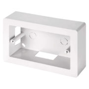 Scatola di derivazione a 4 posti, bianca, 151x96x46 mm, IP40 - ELETTROCANALI ECSPA80B