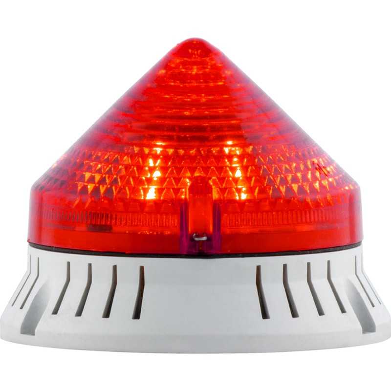 Sirena Segnalatore Luminoso E Acustico Rosso 220V - ELECTRA 33763