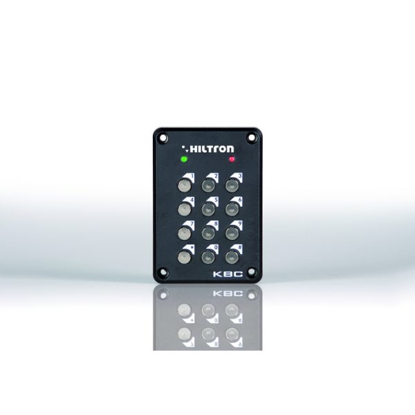 Tastiera Elettronica Numerica 12 Tasti Collegamento 4 fili 2 Led in alluminio - HILTRON KBC