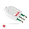 Presa Spina Adattatore Antibatterica, 2P+T 16A - FANTON 80025AB