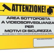 Targa di Segnalazione Area Sottoposta a Videosorveglianza per ragioni di sicurezza - HILTRON TVTRG