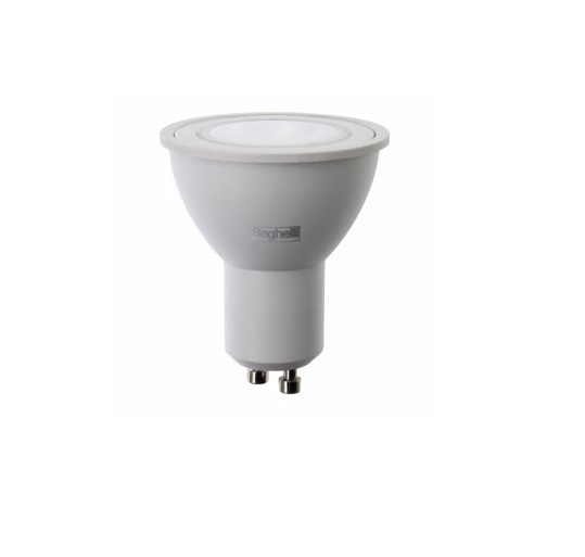 Lampada GU10 EcoLED Standard 100°, 7W, 600 Lumen, Luce Naturale 4000K - BEGHELLI 56858