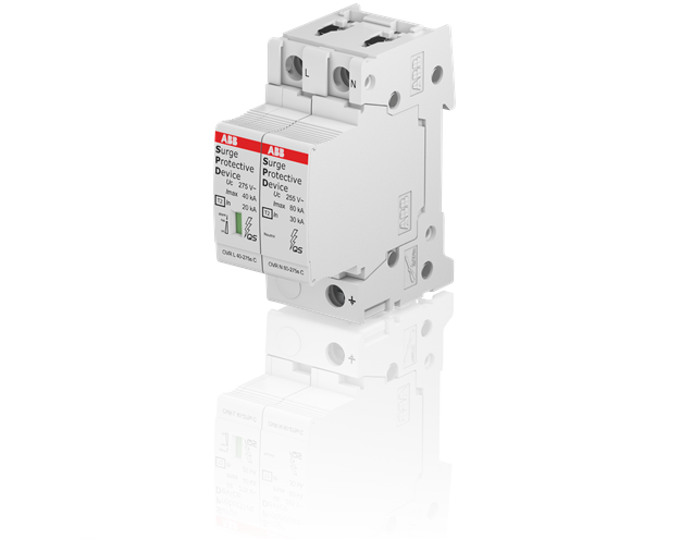 Limitatore di sovratensione Tipo 2 1P+N Imax 40kA Uc 275V TT-TNS - ABB OVR021N40275S