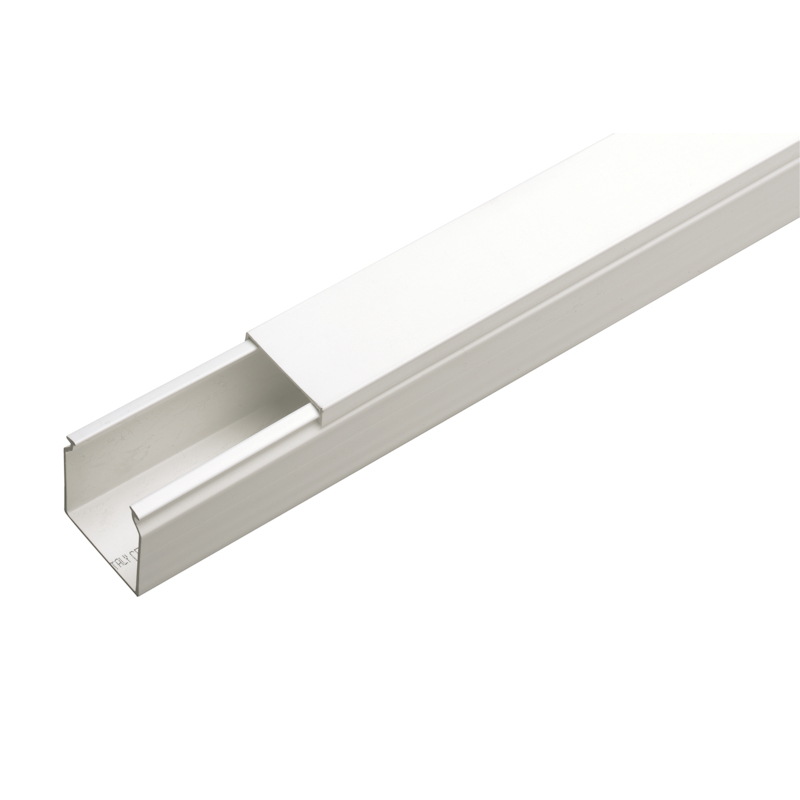 Canale Portacavi Con Coperchio 40X40 Bianco Barra 2 Metri (2 METRI) - ELETTROCANALI ECCP4040B