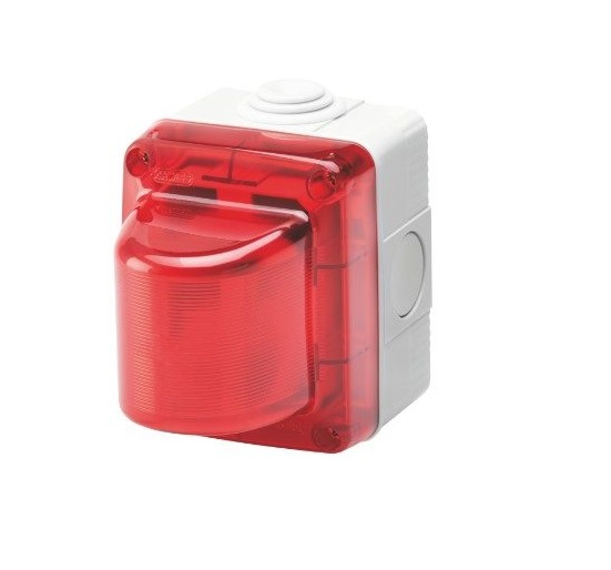 Spia Di Segnalazione 15W 230V Diffusore Rosso Ip55 Grigio Ral 7035 - GEWISS GW27415
