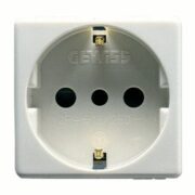 Presa Standard Italiano/Tedesco 250V Ac 2P+T 16A P30 2 Moduli System White - GEWISS GW20205