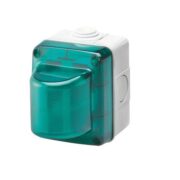Spia Di Segnalazione 15W 230V Diffusore Verde Ip55 Grigio Ral 7035 - GEWISS GW27416