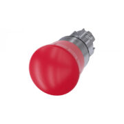 Pulsante a fungo di ARRESTO DI EMERGENZA, 22 mm, tondo, in metallo, lucido, rosso, 40 mm, a scatto positivo, acc. secondo EN ISO 13850, ruotare per sbloccare - SIEMENS 3SU10501HB200AA0