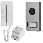 Kit Citofonico 4+N Mono Bifamiliare, Pulsantiera MIKRA, Citofono MIRO - URMET 1122/601