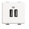 Matix Caricatore USB per ricarica rapida 2 Prese Usb - BTICINO AM5285C2