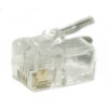 Spina Modulare RJ11 / RJ14 6P4C per cavo flessibile - ALPHA ELETTRONICA 94-312B