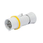 Spina Mobile Diritta Hp Ip44/Ip54 3P+N+T 16A 100-130V 50/60Hz Giallo 4H Cablaggio A Vite - GEWISS GW60003H