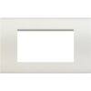 Placca Quadra Living Light 4 Moduli, in Tecnopolimero, Colore Bianco - BTICINO LNA4804BI