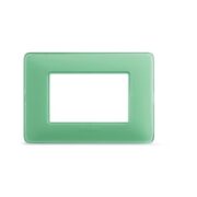 Placca Matix 3 Moduli, Te Verde, Tecnopolimero - BTICINO AM4803CVC