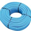 Tubo Protettivo Isolante Corrugato D 25 Pieghevole Autoestinguente con Tirafilo, Azzurro, Diametro 25 (50 METRI) - TUBIFOR TF1A25T