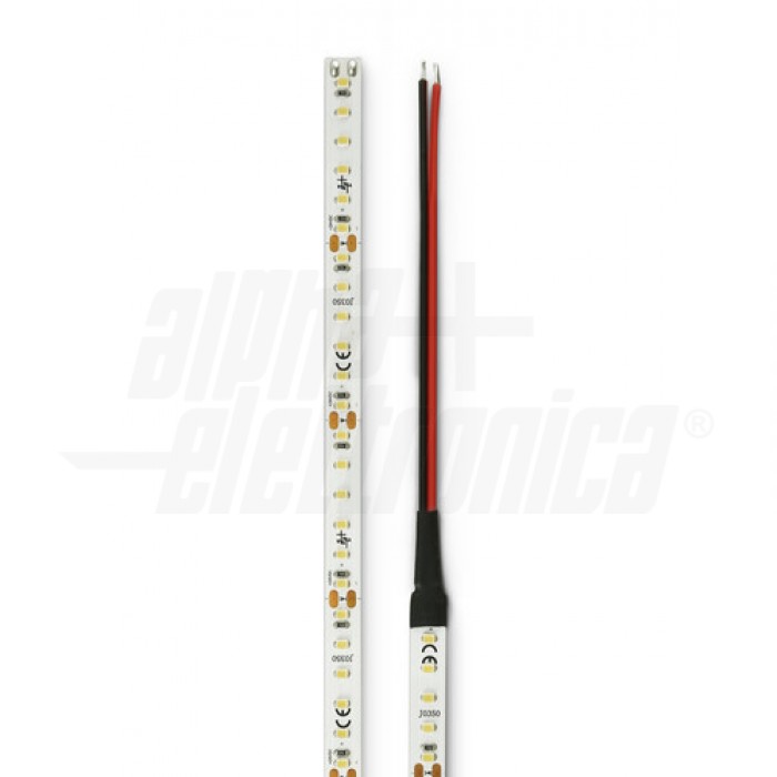 Striscia Led 120 Led/ m 2835 IP20, 24Vdc, 23W/m, Bianco Caldo 3000K - ALPHA ELETTRONICA JO350/23024/21W1