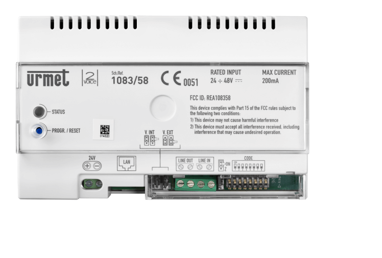 CallMe, Dispositivo Inoltro di chiamata per sistemi 2Voice - URMET 1083/58A