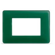 Placca Matix 3 Moduli, Smeraldo, in Tecnopolimero - BTICINO AM4803CVS