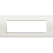 Placca Quadra Living Light 7 Moduli, in Tecnopolimero, Colore Bianca - BTICINO LNA4807BI