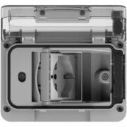 Idrobox 3 Moduli WIDE IP55 Con Presa Shuko Bivalente Grigio - 4BOX 4B.W.RAL.015