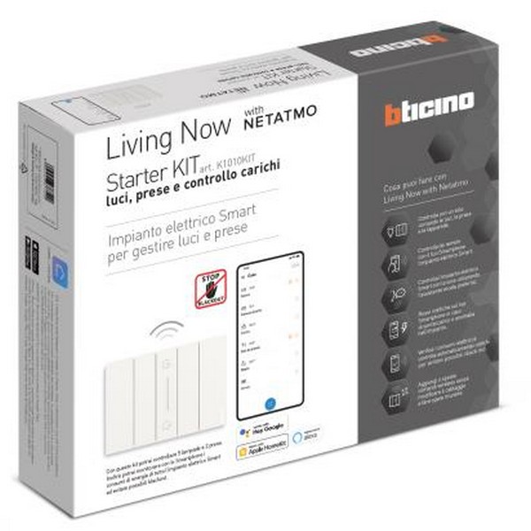 Starter Kit per gestione luci ed energia, living now - BTICINO K1010KIT