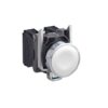 Pulsante Completo filoghiera bianco Ø22 ad impulso 1 NO senza marcatura, bianco - SCHNEIDER XB4BA11