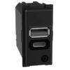 Caricatore USB Con Una Porta Tipo A E Una Tipo C 15W - BTICINO K4191AC