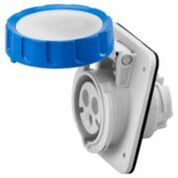 Presa Fissa Incasso 10° IP66/67 2P+T 16A 200-250V Blu 6H - GEWISS GW62227H