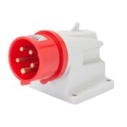 Spina Fissa da parete a 90° IP44 3P+T 32A 380-415V, Rosso, 6H - GEWISS GW60419