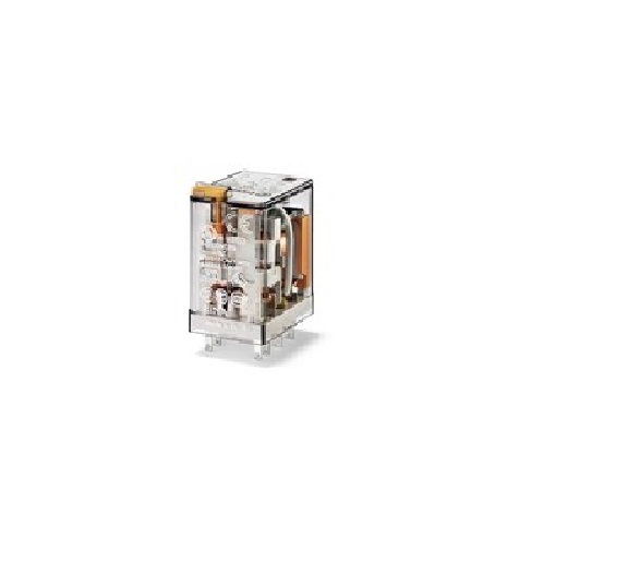 Serie 55 Relè industriale Ad innesto su zoccolo, 24 V, Standard, 2 contatti, 10 A, AgNi, DC, Scambio - FINDER 553290240040