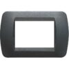 Placca 3 Posti Antracite In Tecnopolimero Living International - BTICINO L4803PA