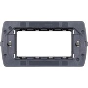 Living International Supporto per placche AIR, fissaggio con viti, 4 Moduli - BTICINO LN4704C