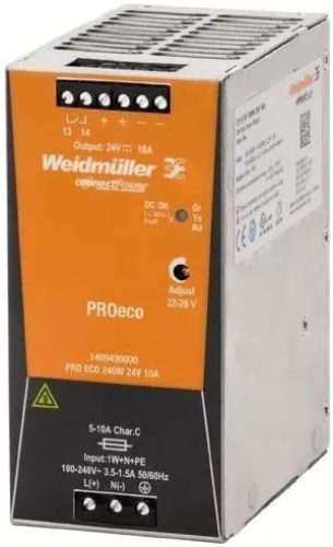 Alimentatore Elettrico Switching PRO ECO 240W 24V - WEIDMULLER 1469490000